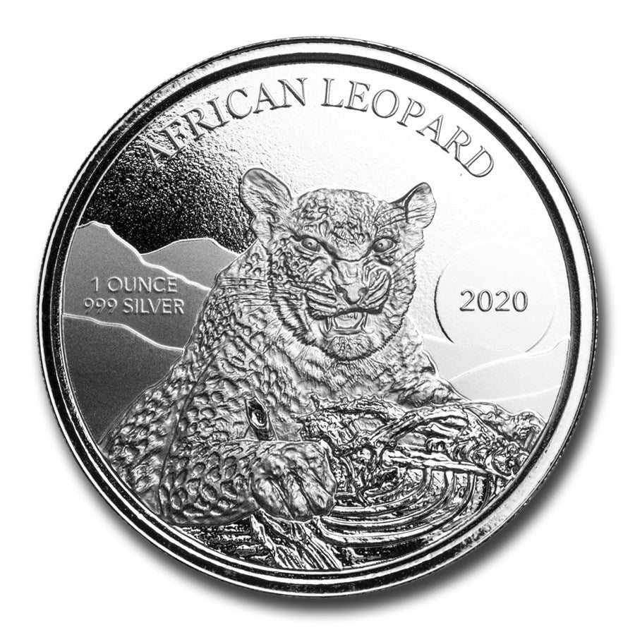 2020 African Leopard Ghana 1oz Silver Coin – hallmark investments