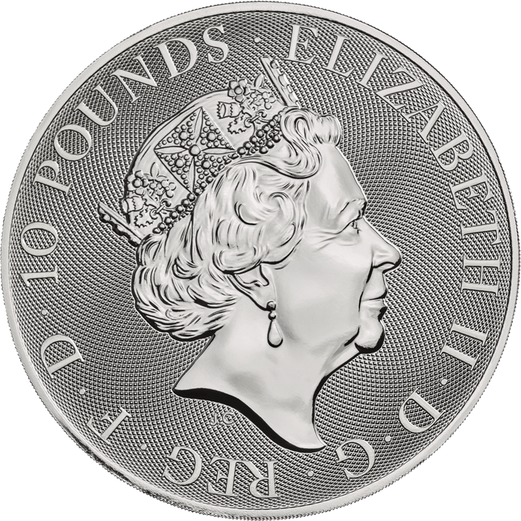 2020 Queen Beasts 10oz Yale of Beaufort Silver Coin – hallmark
