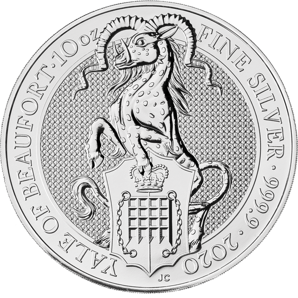 2020 Queen Beasts 10oz Yale of Beaufort Silver Coin