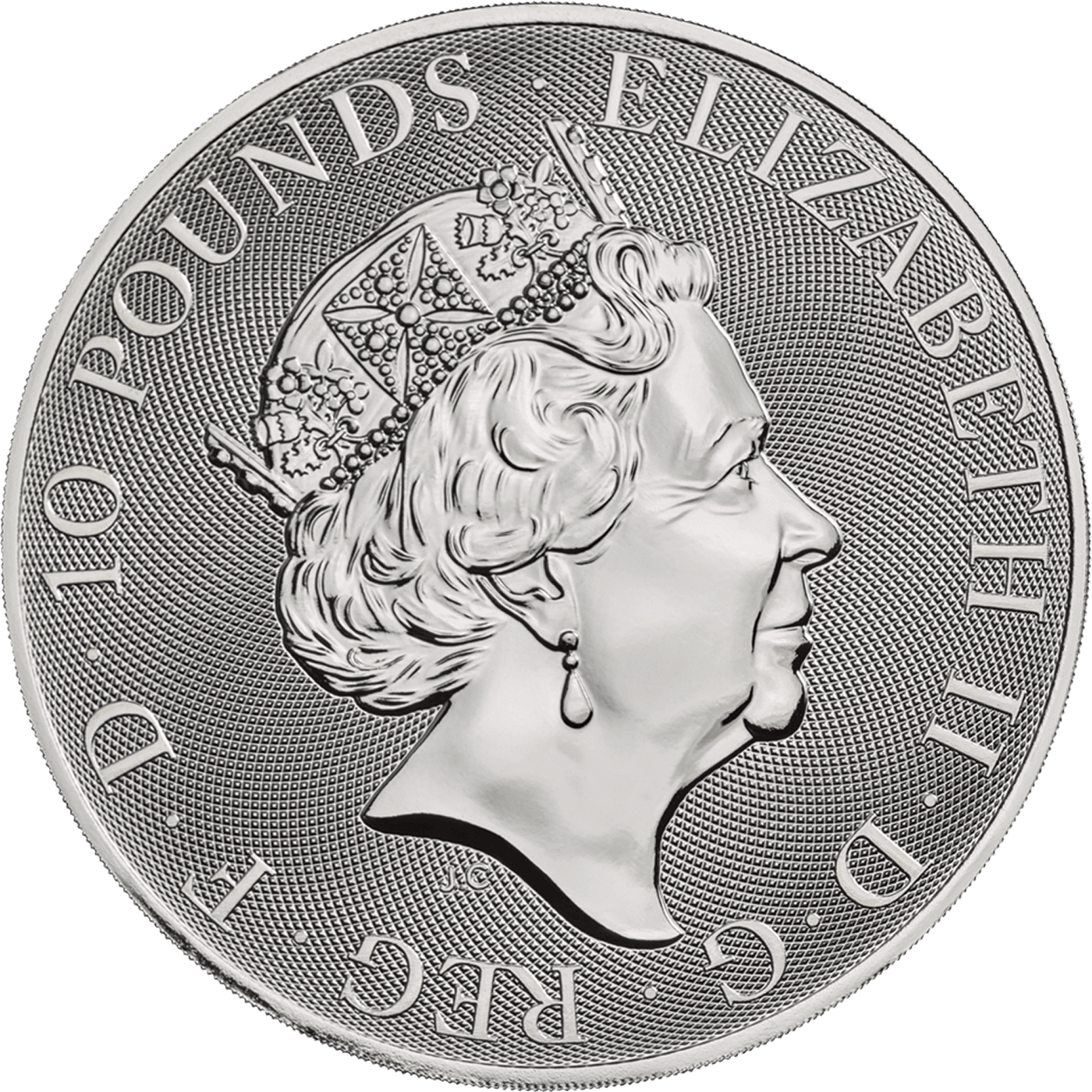 2020 Queen Beasts 10oz Yale of Beaufort Silver Coin – hallmark