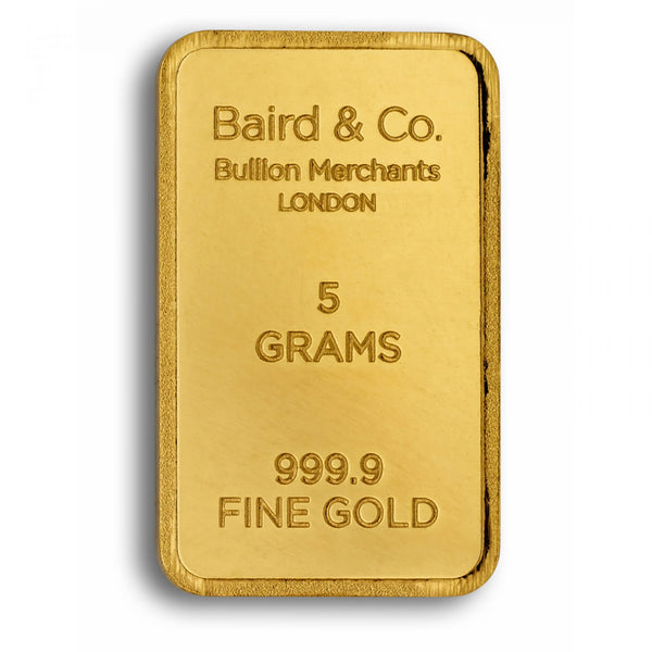 5 Gram Baird & Co Gold Bar