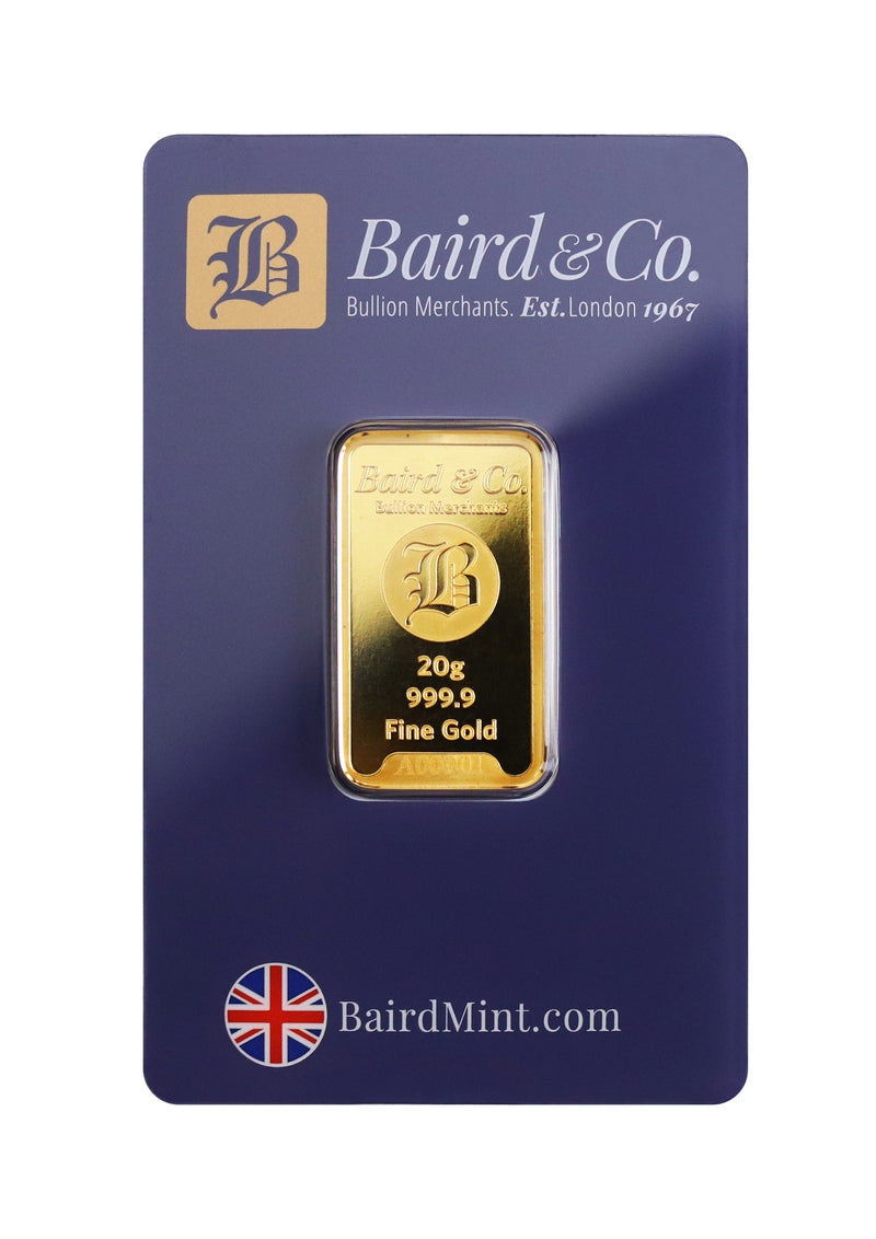 20 Gram Baird & Co Gold Bar
