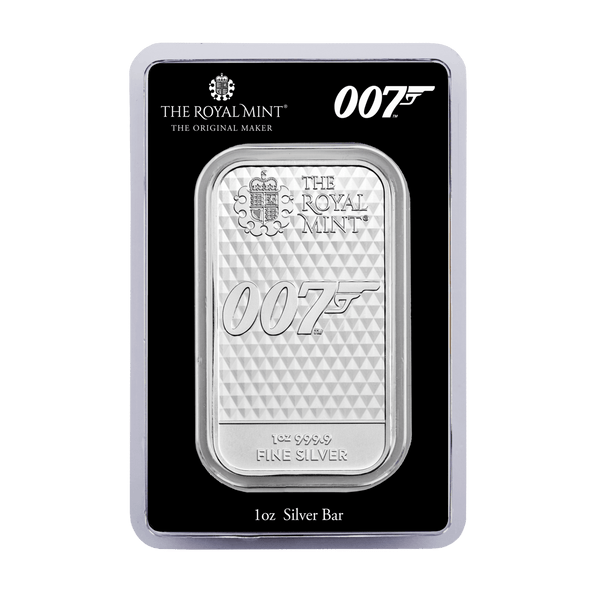 2022 James Bond Diamonds Are Forever 1oz Minted Silver Bar