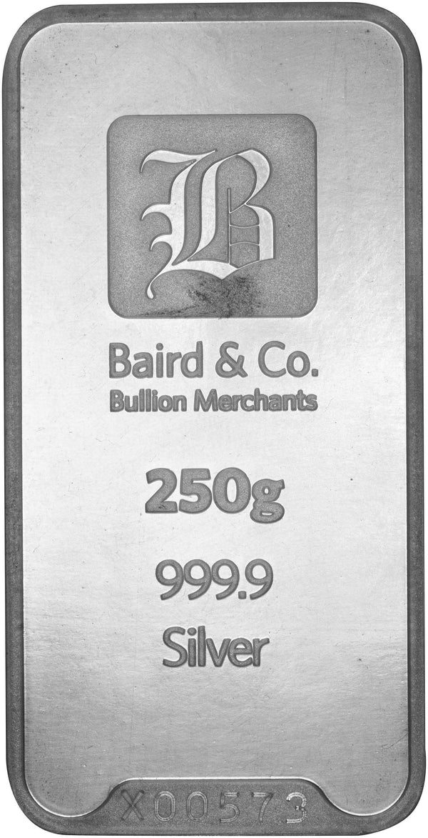 250g Baird & Co Silver Minted Bar